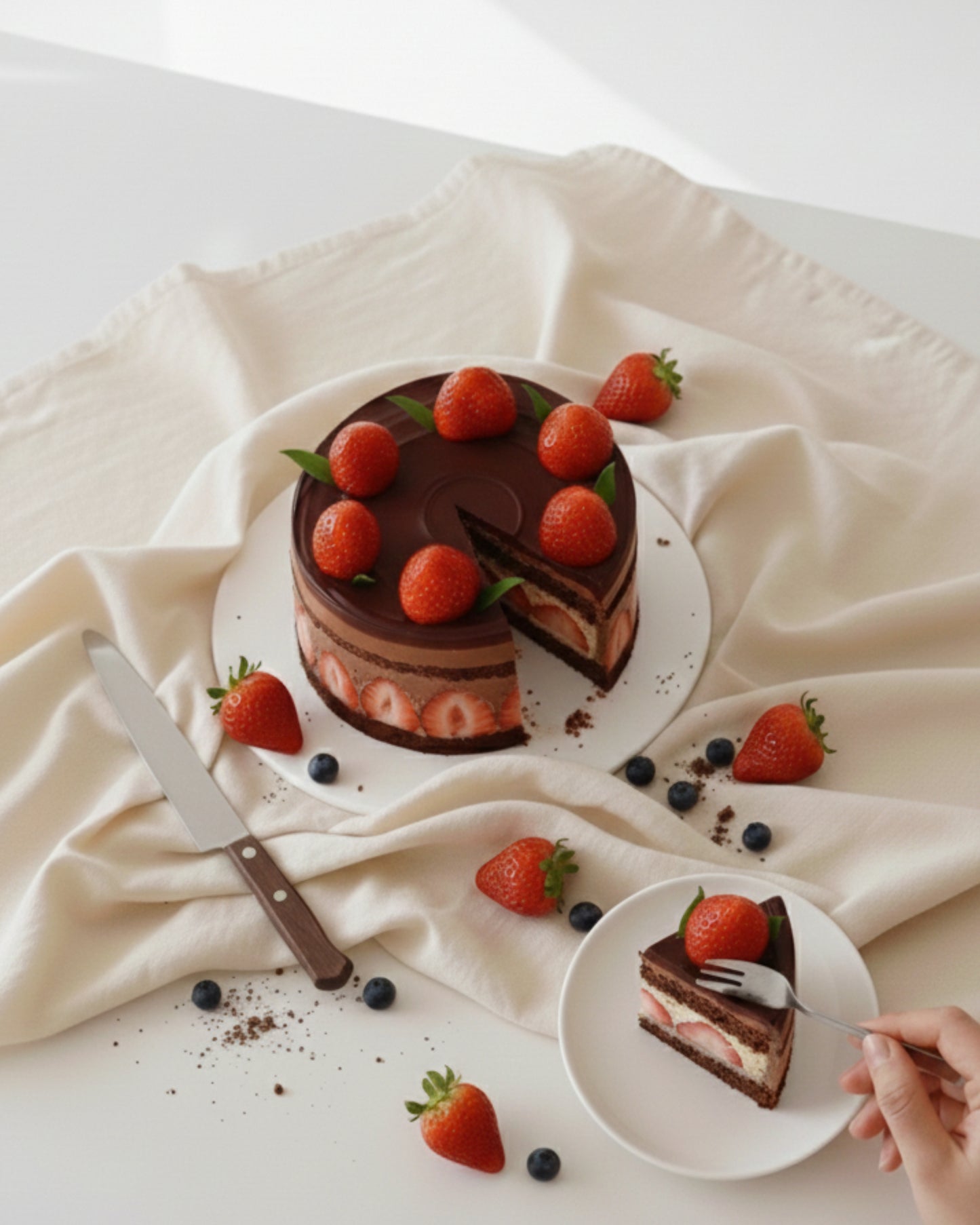 Chocolate Strawberry cake