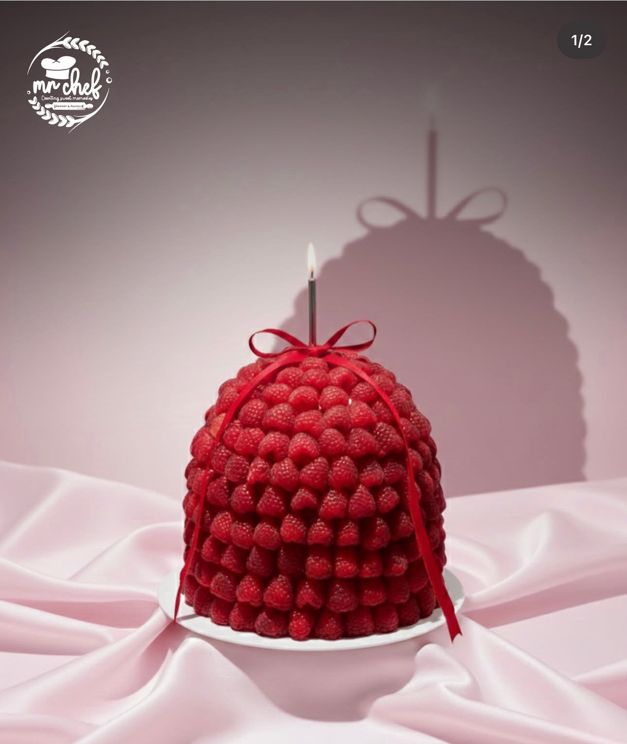 Raspberry winter cake