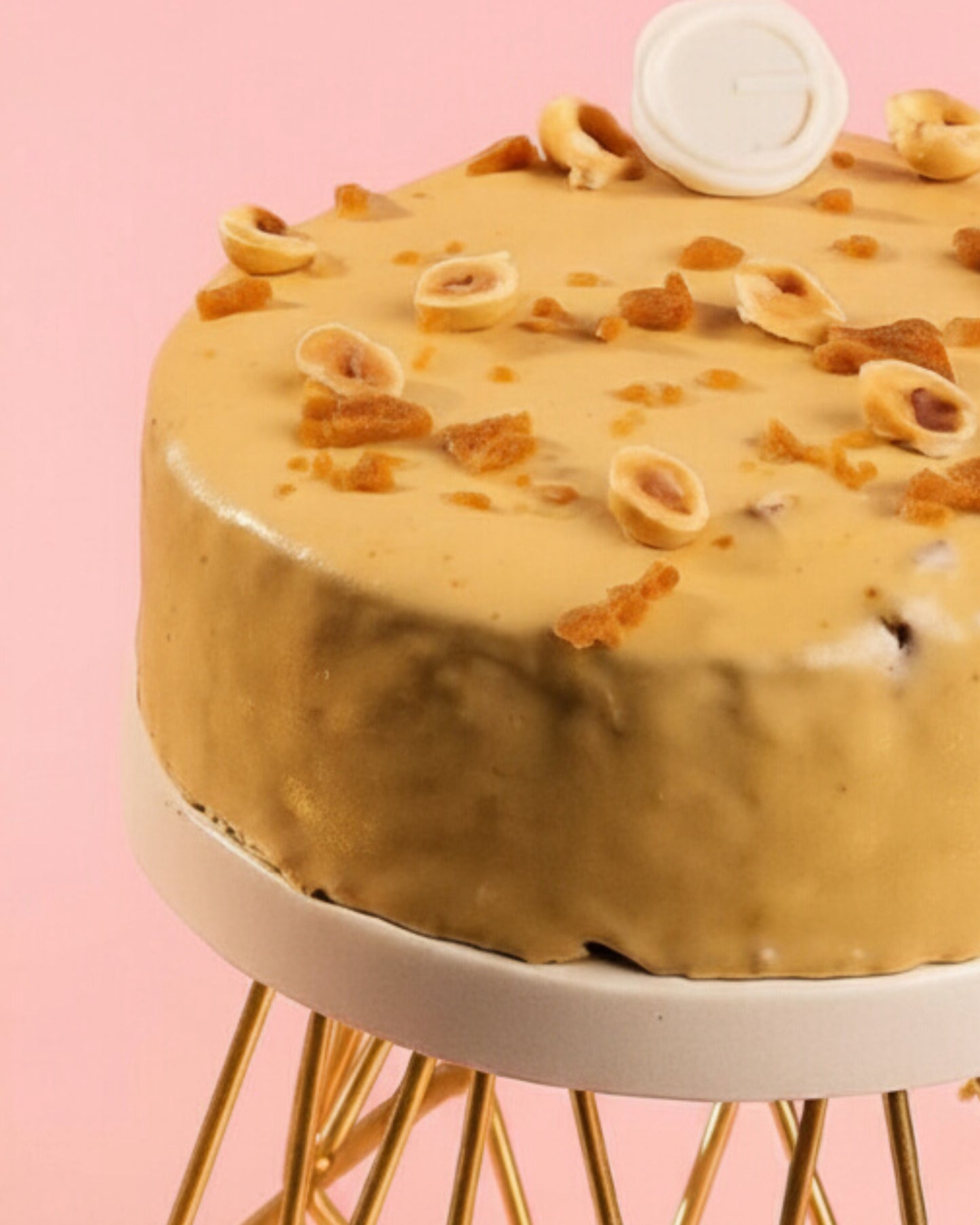 Peanut custard Cake