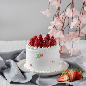Bento Strawberry Cake