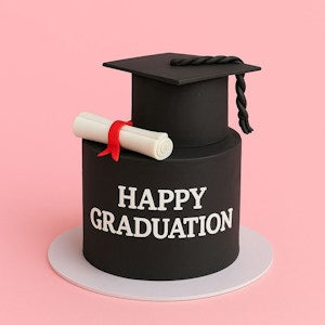 Black Beauty Graduation cake
