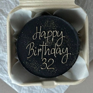 Black Birthday Cake