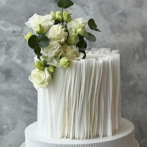 Waffer Flower Cake