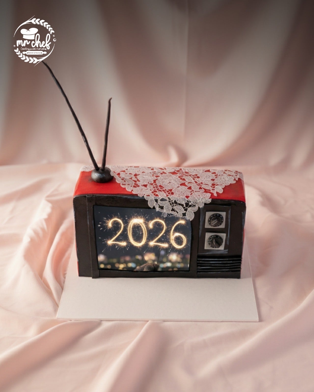 Tv new year cake