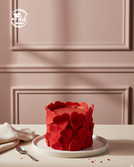 Happy valentine day heart cake