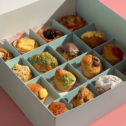 Mix box Cruffin,Babka,crosaint,Danish