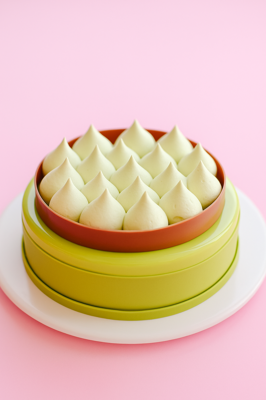 Pistachio mouse cake