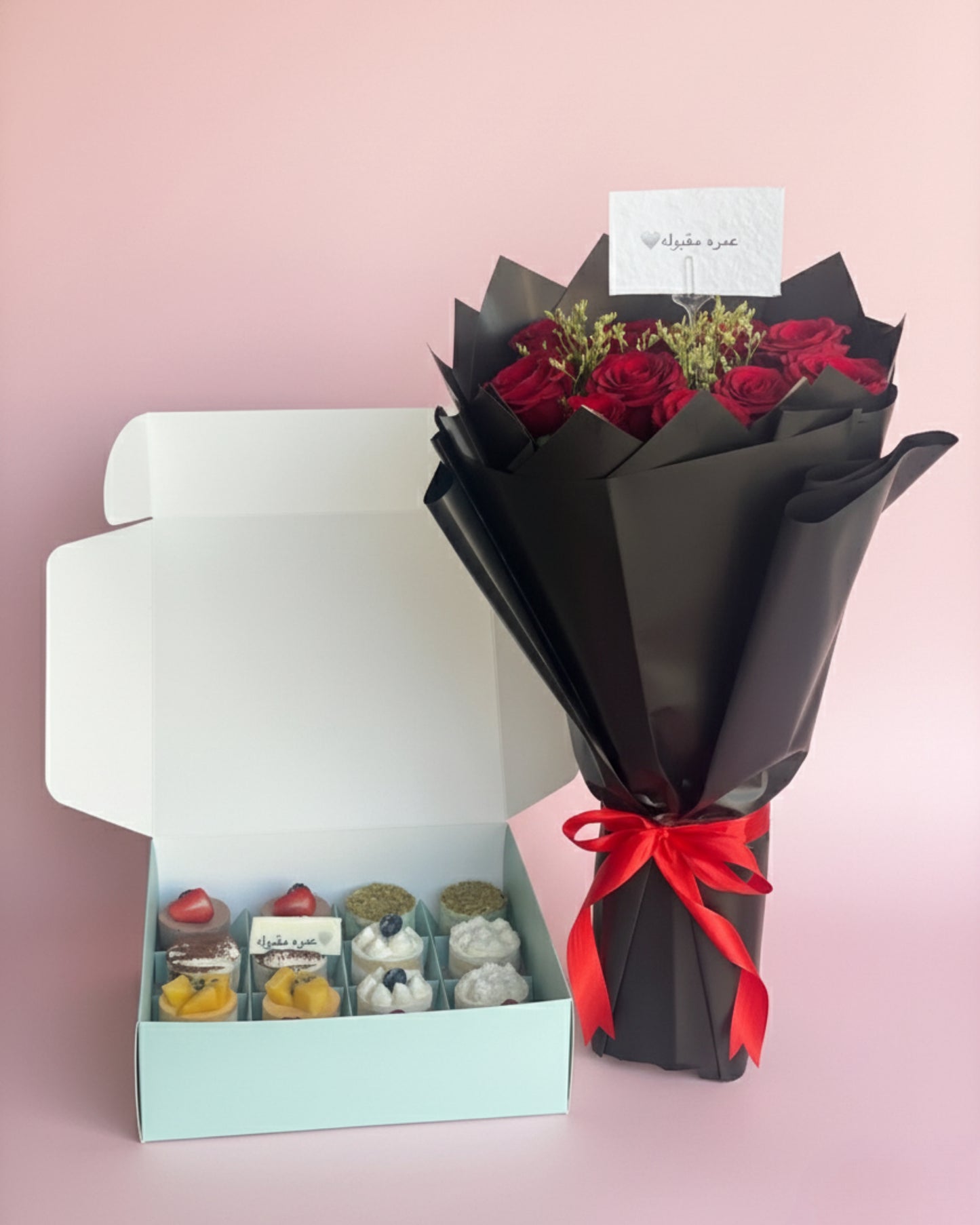 Omar H & Maqboola Mini Cake & Flower ✨