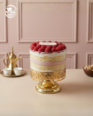 Raspberry Vanilla Cake in a Jar