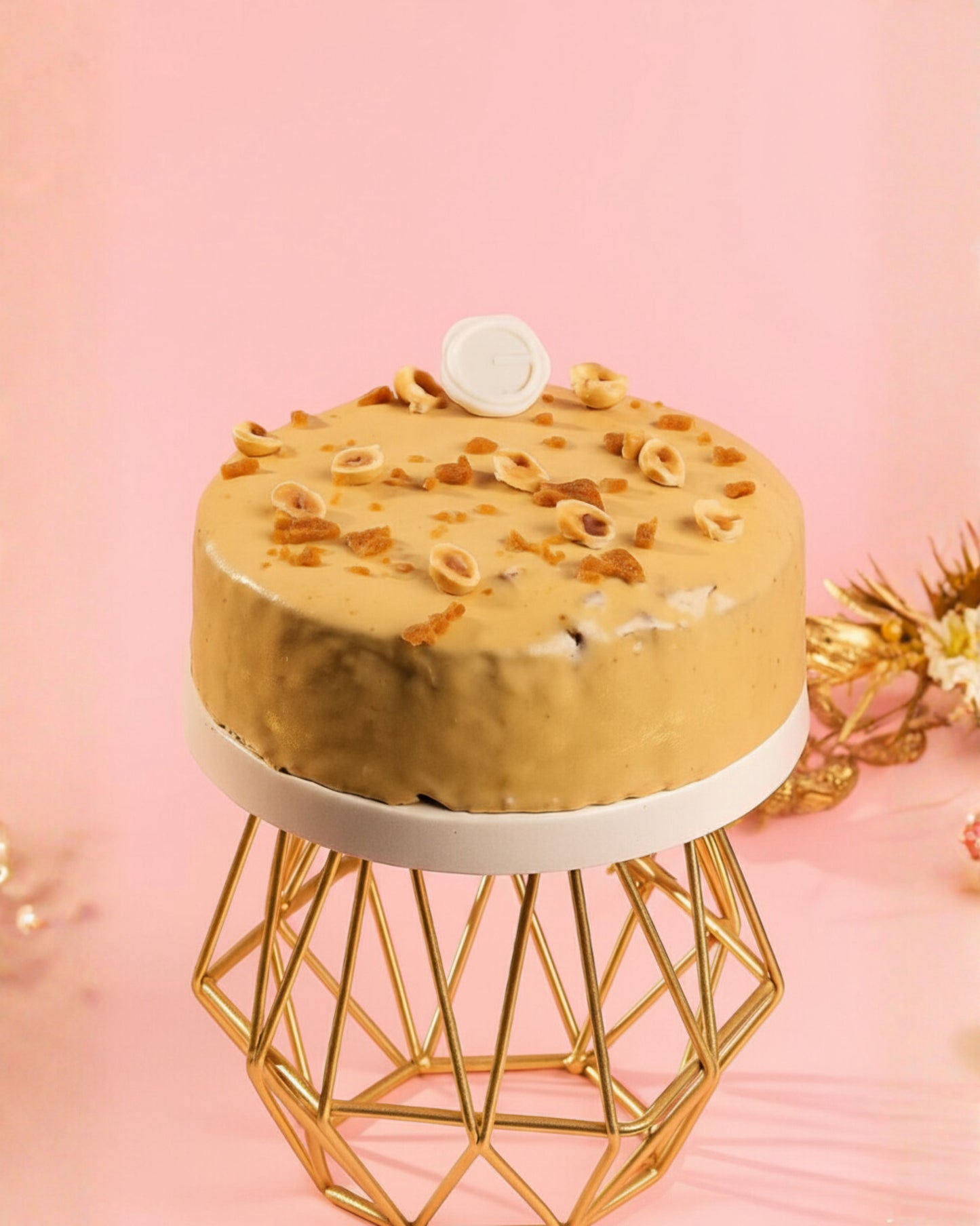 Peanut custard Cake